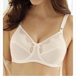 Bali Underwire Bra Flower Full Coverage Comfort  Back 0180 34 C